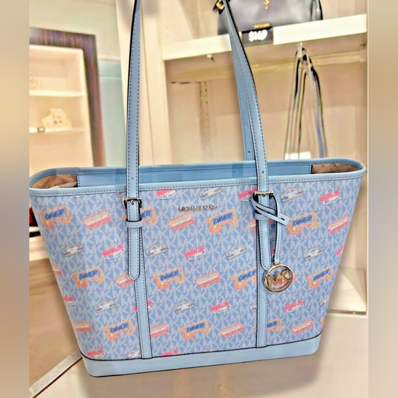 Michael Kors Handbags - Michael Kors Sky Blue Signature Tote
